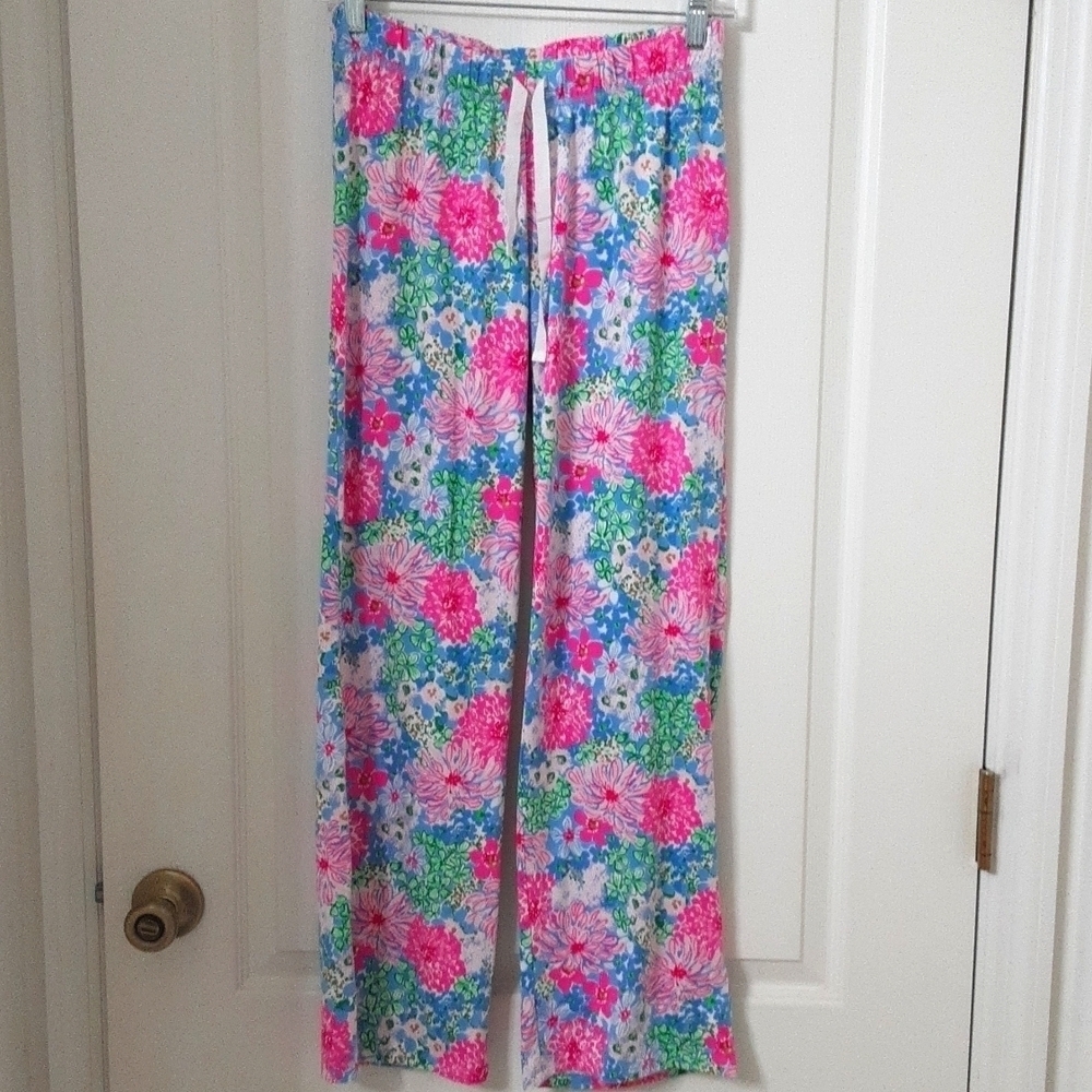 Lilly Pulitzer Size XXS Soiree All Day Knit Pajama Pants, Exc. Used Cond.
